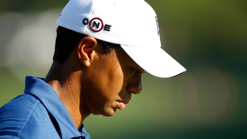 Hollow feeling: Tiger Woods had not missed a cut at a regular US PGA Tour event since 2005.