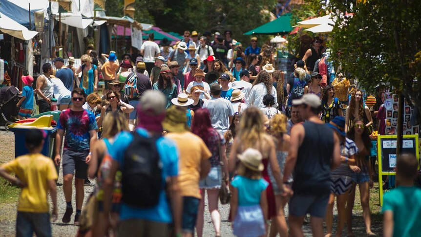 Woodford Folk Festival has reached its crowd limit
