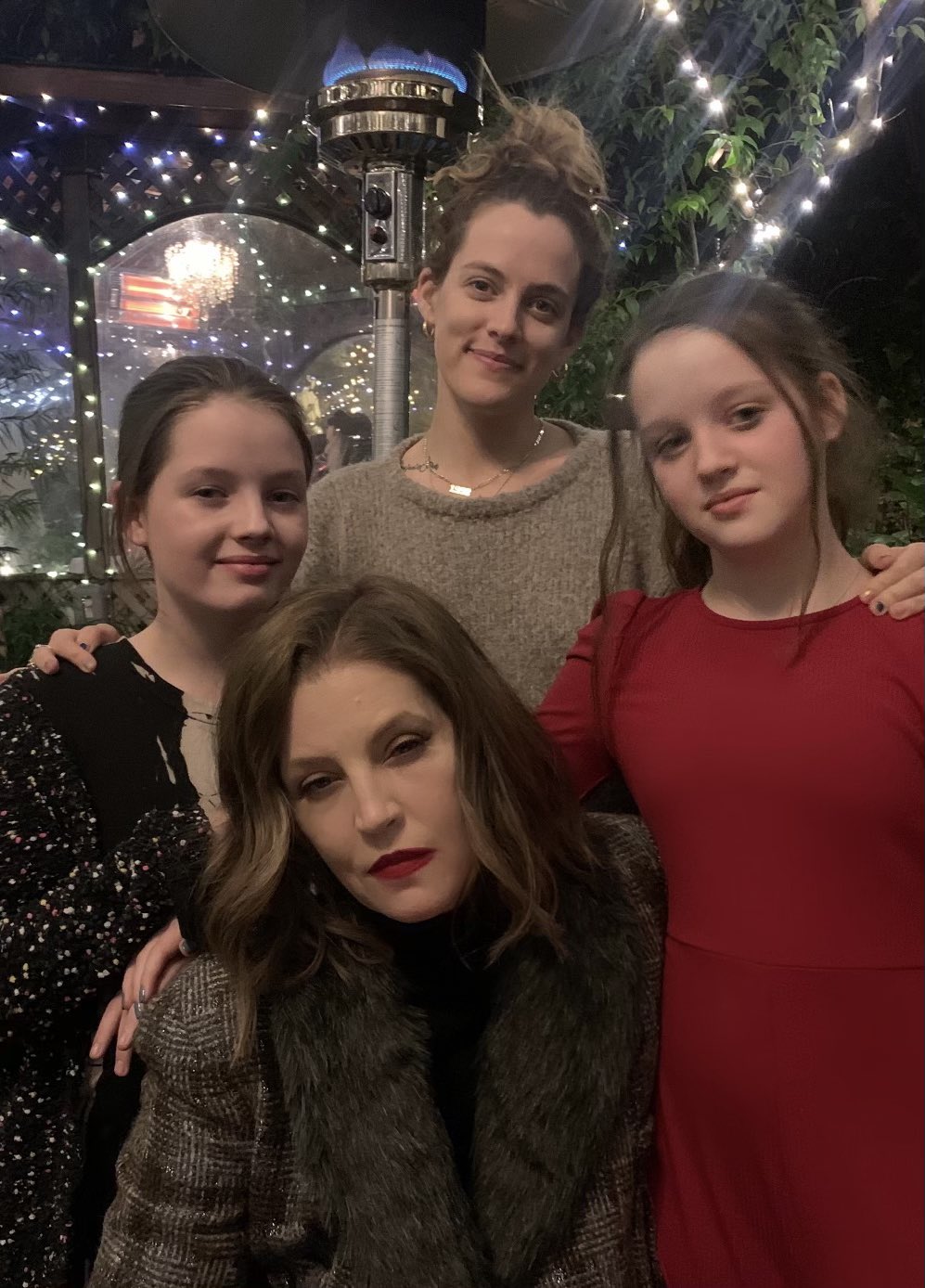 Lisa Marie Presley with daughters Riley Keough, Finley Lockwood and Harper Lockwood