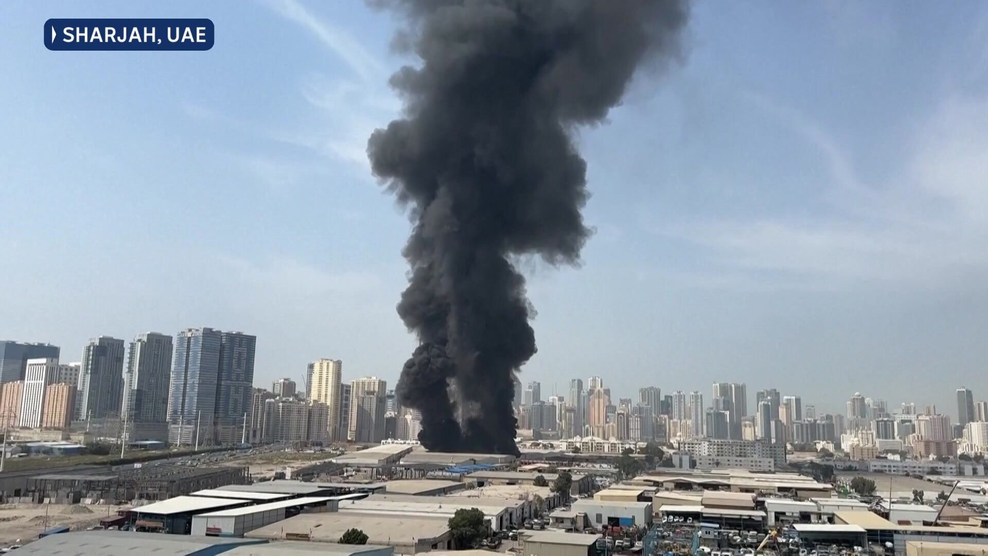 Fires break out in Dubai, Sharjah after Iranian strikes on UAE - ABC News