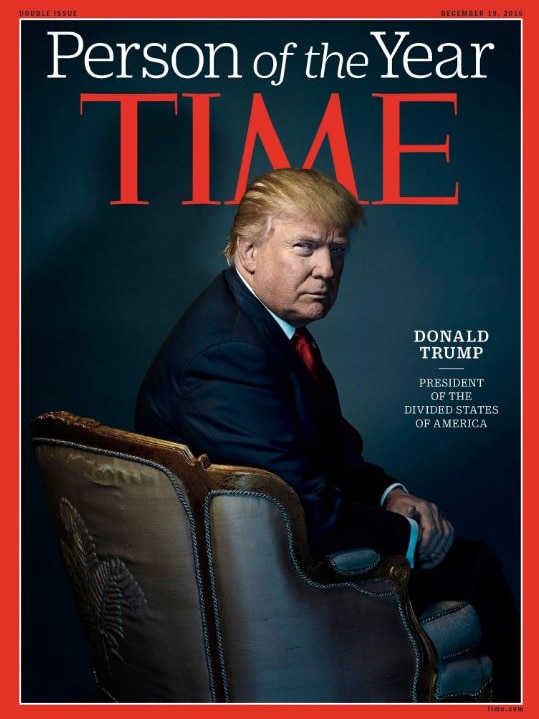 Donald Trump on the cover of Time Magazine
