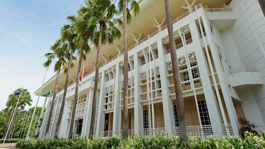 The exterior of the Northern Territory's Parliament House building. 