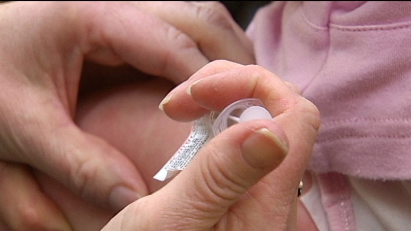 Person recieving a vaccine