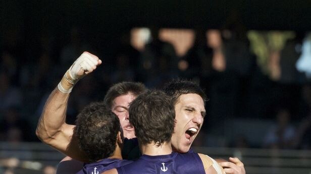 Matthew Pavlich brought together his young Dockers side with a cracking first half.