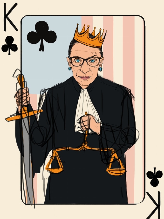 Justice Ruth Bader Ginsburg woman's card