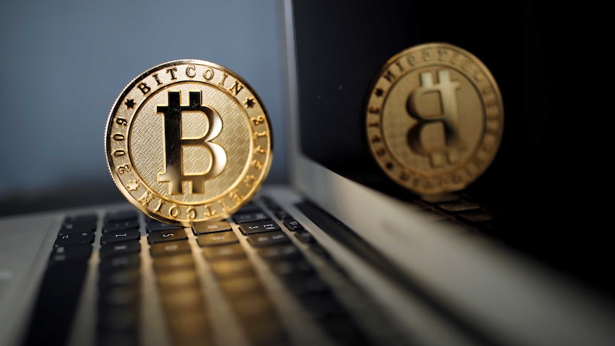 A Bitcoin (virtual currency) coin is seen in an illustration picture