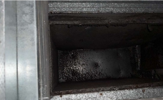 Moho en la salida del aire acondicionado