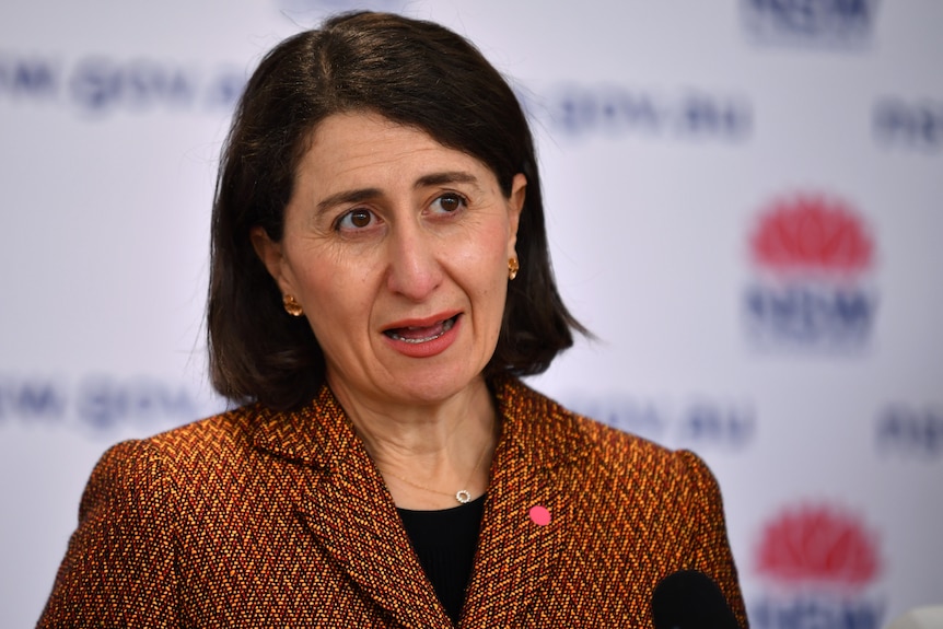 Gladys Berejiklian addresses the media