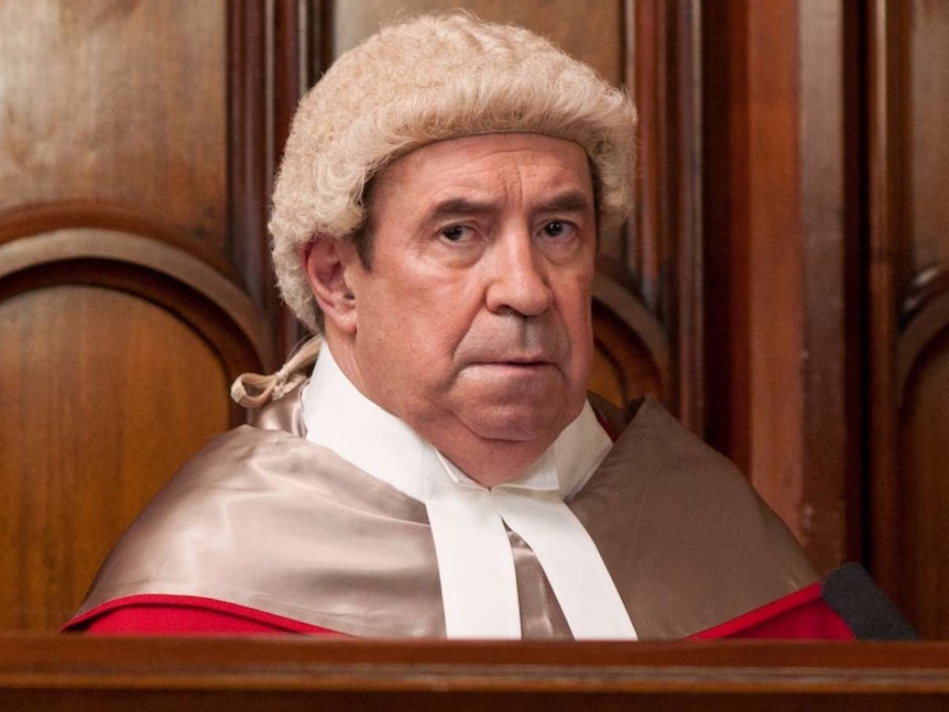 Actor Roy Billing playing a judge in the TV show Rake