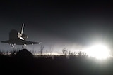 The space shuttle Endeavour STS-130 lands at Kennedy Space Centre