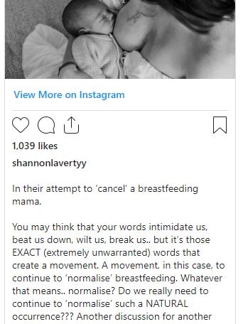 Shannon Lavertys Instagram