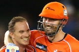 Shaun Marsh and Michael Klinger celebrate 10 wicket win over Renegades