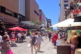 Christmas shopping at Rundle Mall