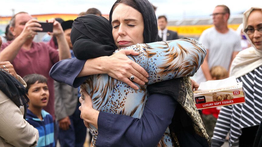 Jacinda Ardern following the Christchurch massacre