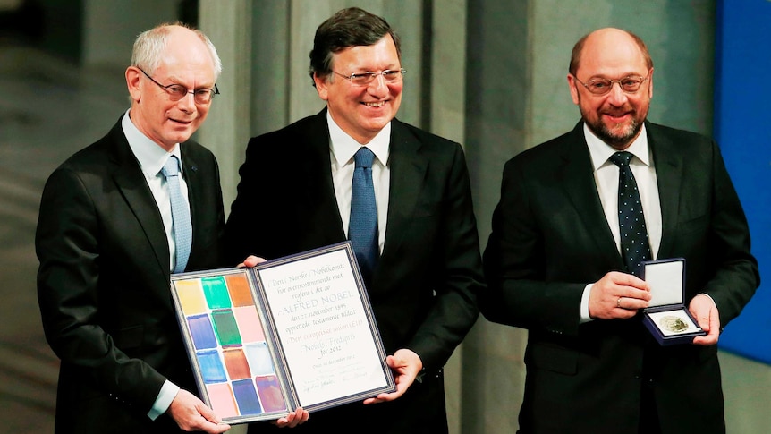 EU receives Nobel Peace Prize