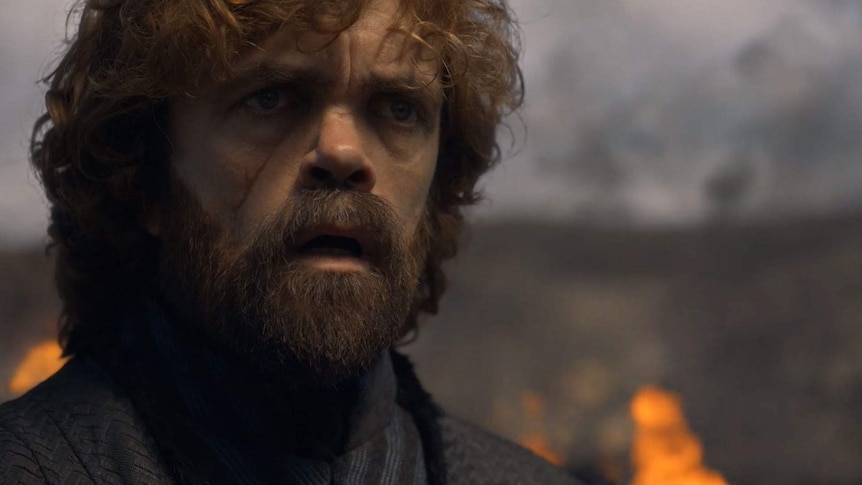 Tyrion looks shocked as he stares out at King's Landing.