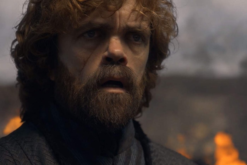 Tyrion looks shocked as he stares out at King's Landing.