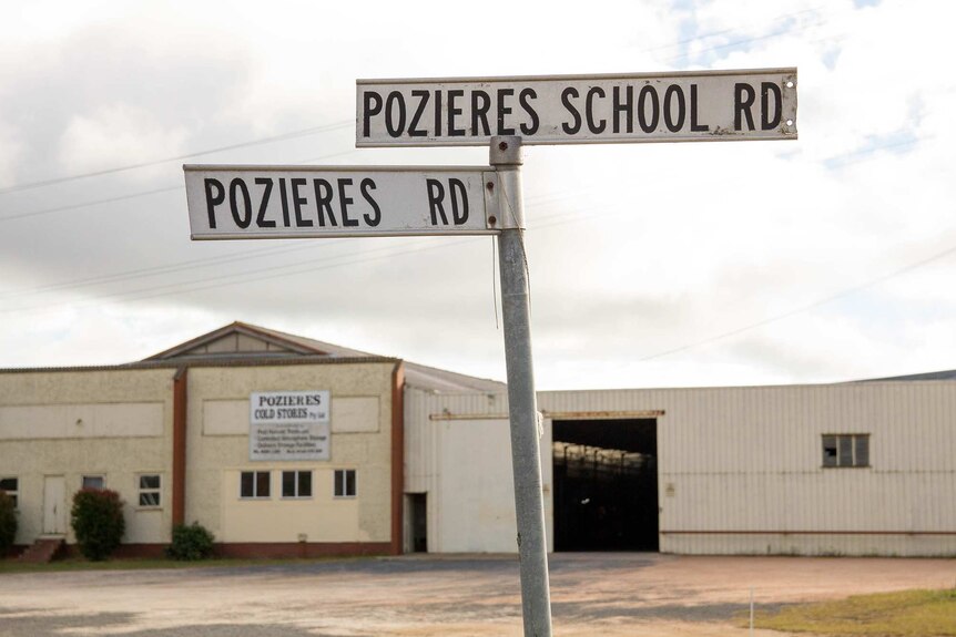 Pozieres street signs