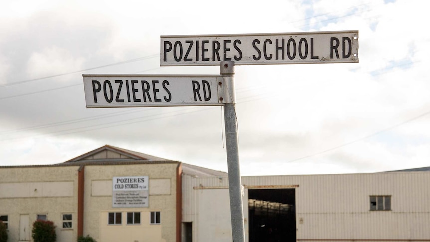 Pozieres street signs