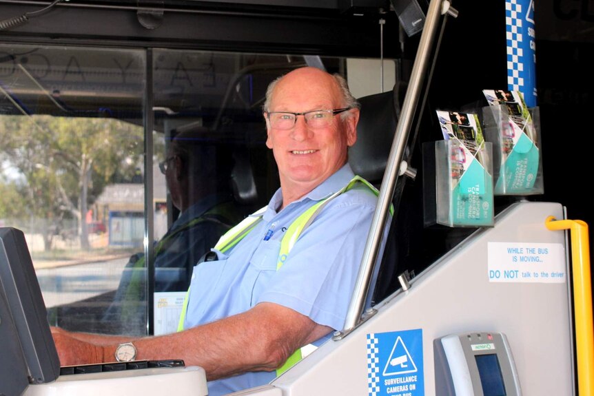 ACTION bus driver Terry Lees.