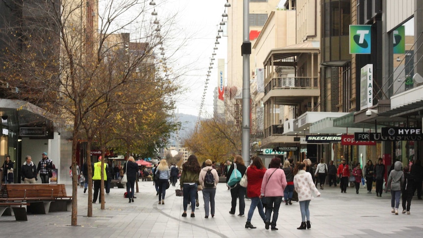 Rundle Mall in Adelaide