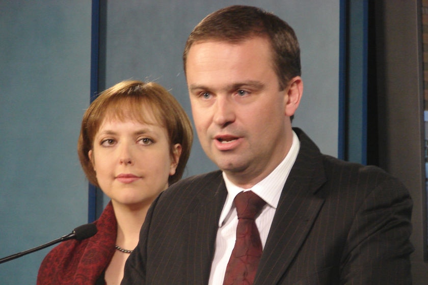 David Bartlett and Lara Giddings announce new cabinet Sept 2008