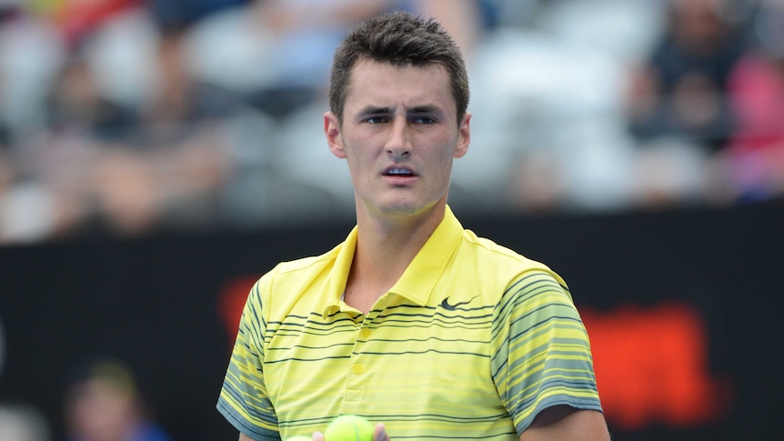 Bernard Tomic at the Sydney International