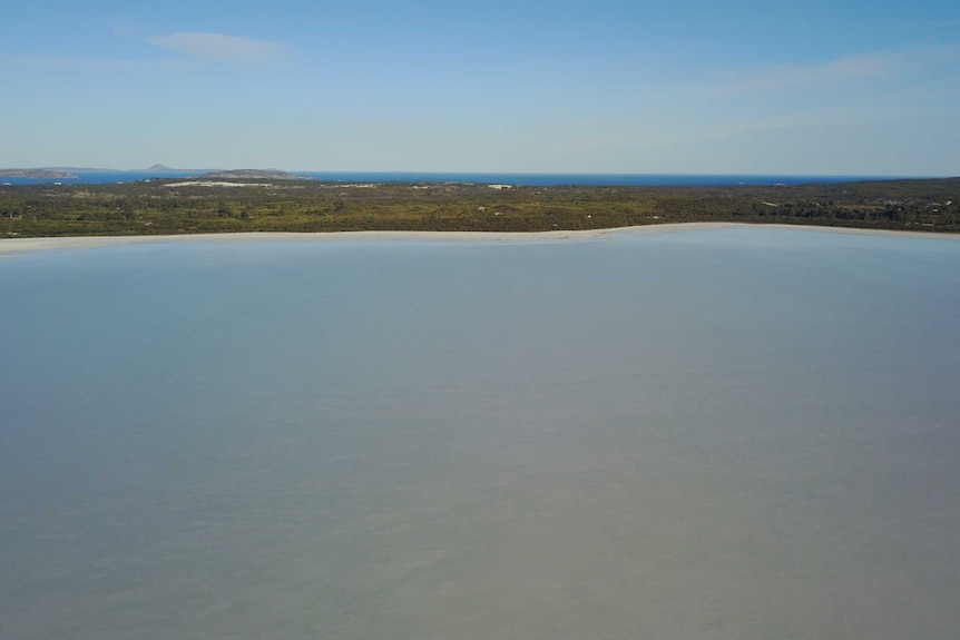 The Pink Lake is now blue.