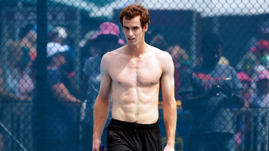 Ready to go ... Andy Murray takes part in a training session in Brisbane