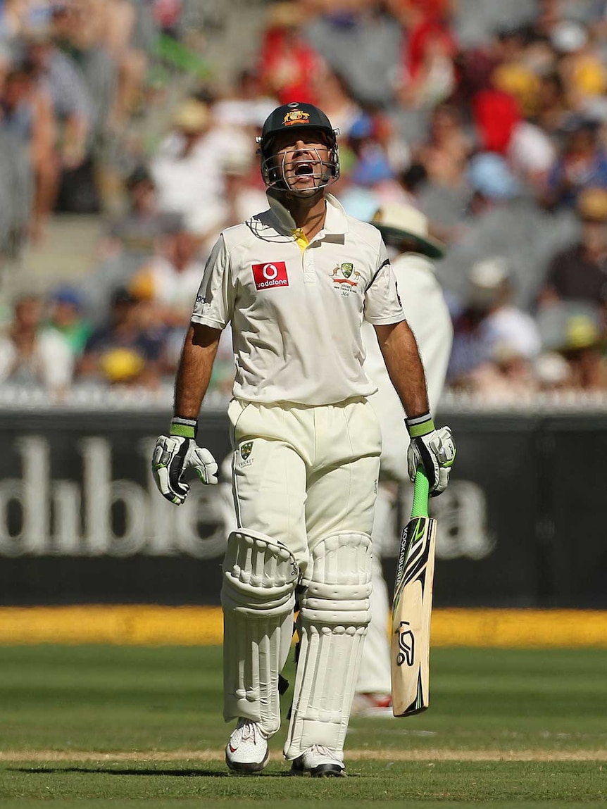 Ponting rues his dismissal at the MCG