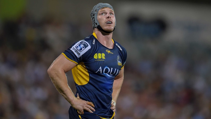 David Pocock looks on during Brumbies match
