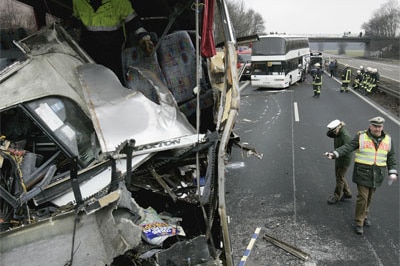 Highway smash in Germany