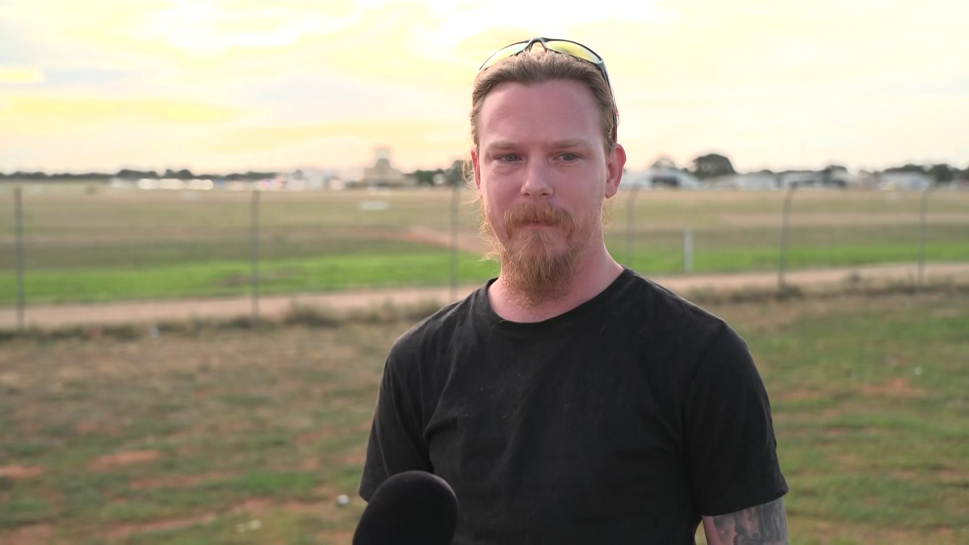 a man talks to the camera