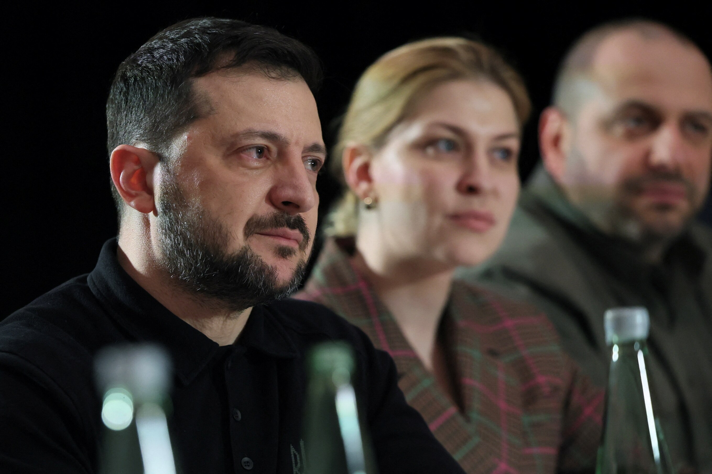 Ukraine president Volodymyr Zelenskyy speaks at munich security conference private meeting