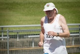 Ralph Schubert running at Barlow track