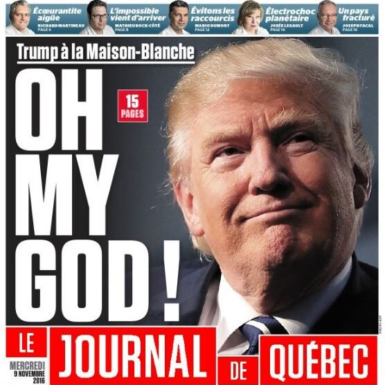 Le Journal de Quebec front page