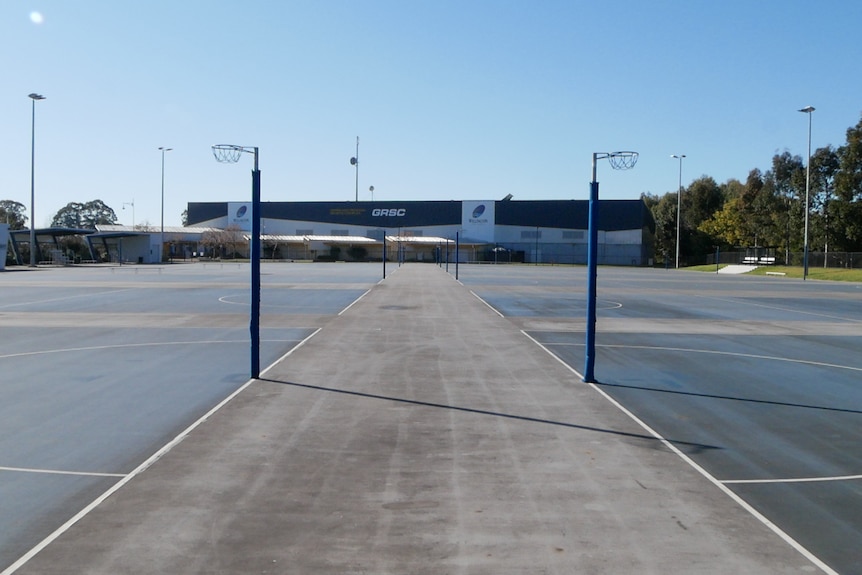 empty netball courts 