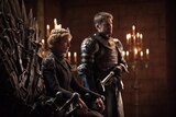 Actors Nikolaj Coster-Waldau and Lena Headey in a scene from Game of Thrones 
