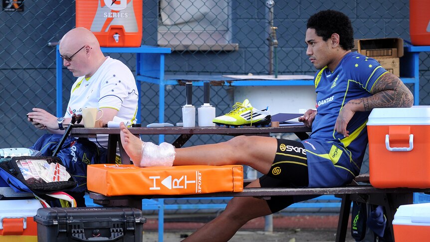 Wallabies winger Joe Tomane has injured his ankle in training and will be out for six weeks.