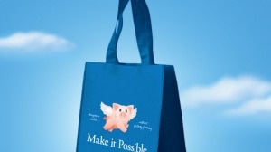 Coles bag supporting Animals Australia