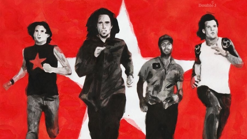 illustration of Rage Against the Machine