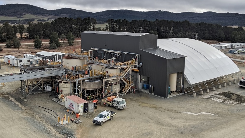 A new processing plant at Woodlawn in country NSW.