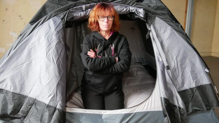Mount Gambier's Tanya Knight says it is unacceptable that people, including toddlers, are living in tents.