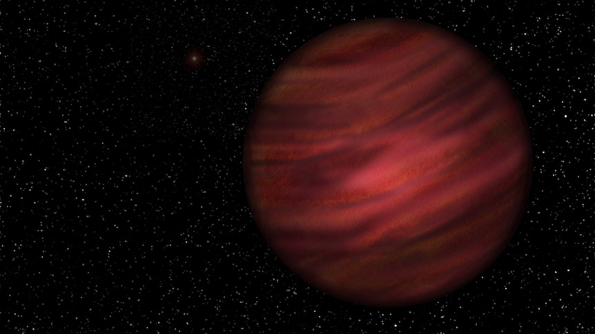 An artist's impression of planet 2MASS J21265040-8140293