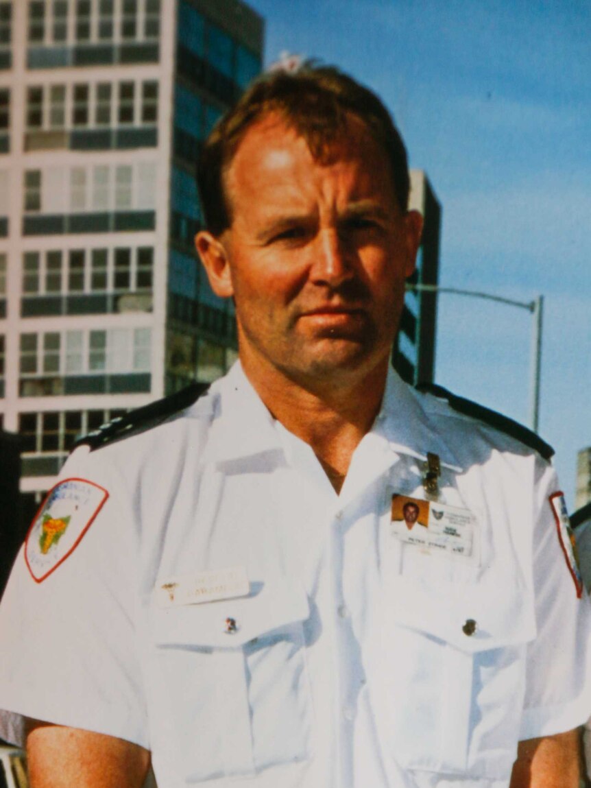 Peter Stride in his paramedic uniform