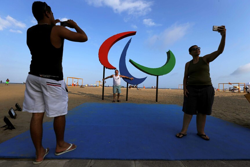 Selfies at the Rio 2016 Paralympics symbol