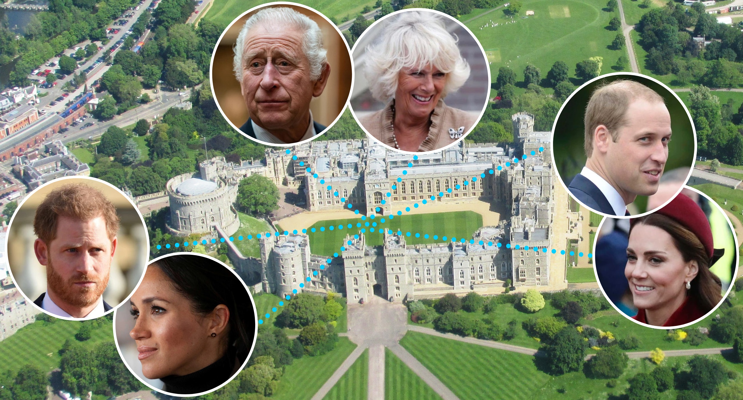 Which royals moved house after the Queen's death? And who owns