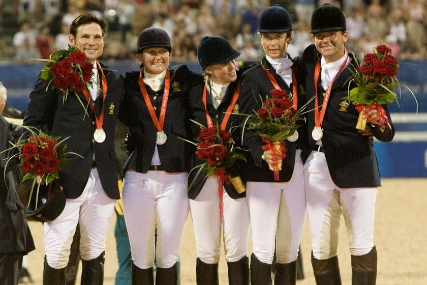 The silver medal team at Beijing