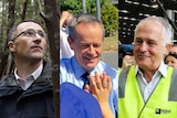 Richard Di Natale, Bill Shorten and Malcolm Turnbull