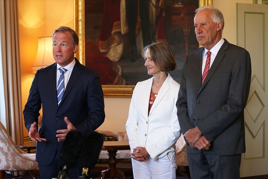 Tasmanian Premier, Kate Warner and husband